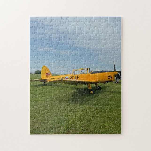 Puzzle Avion Jaune Photo Famille Nuit (Vertical)