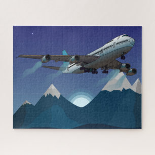 Puzzle Avion. Jumbo jet.