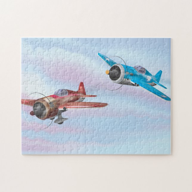 Puzzle Avions de chasse de la Seconde Guerre mondiale (Horizontal)