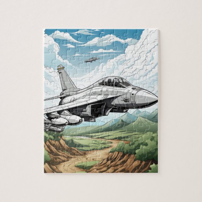 Puzzle Avions de combat (Vertical)
