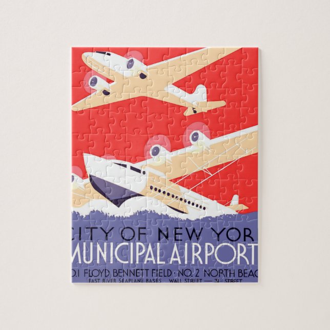 Puzzle Avions volant hélice vintage (Vertical)