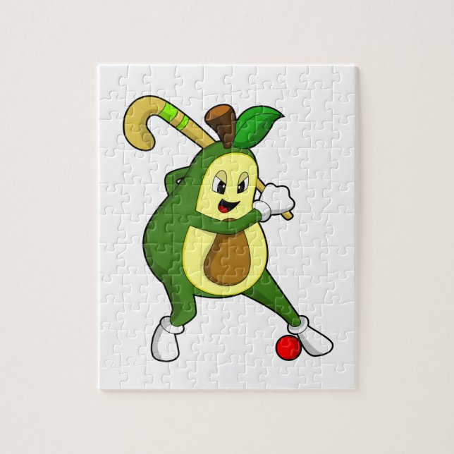 Puzzle Avocado at hockey (Vertical)
