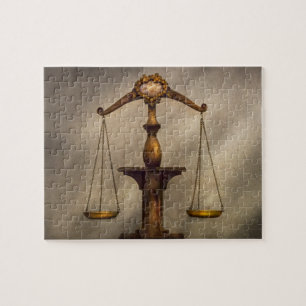 Puzzle Avocat - échelle - juste et juste