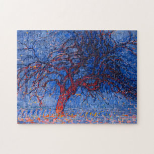 Puzzle Avond de Piet Mondrian (Soirée) : L'Arbre Rouge