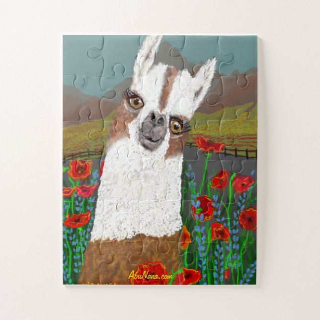 Puzzle Awesome Poppies and Mama Llama (Vertical)
