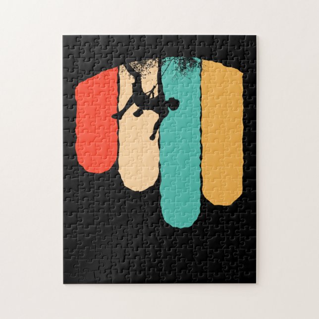 Puzzle Awesome Rock Escalade Retro Mountain Climber Hiker (Vertical)