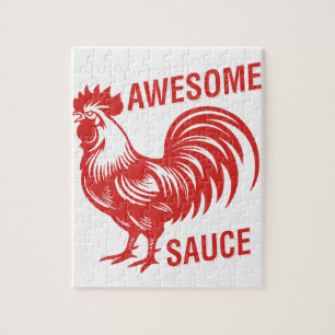Puzzle Awesome Rooster de sauce drôle