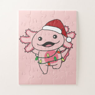 Puzzle Axolotal Noël Animaux d'hiver Axolotls Jigsaw P