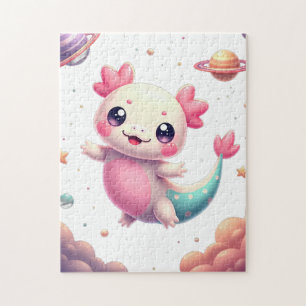 Puzzle Axolotl Galactique Kawaii Fantastique Espace Anima