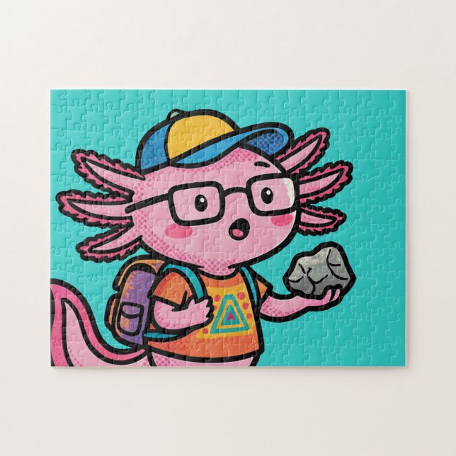 Puzzle Axolotl nerd sarcastique je pose des questions sur (Horizontal)
