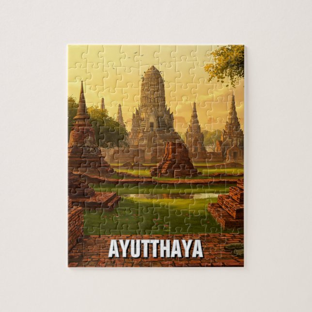 Puzzle Ayutthaya Thaïlande Voyage (Vertical)