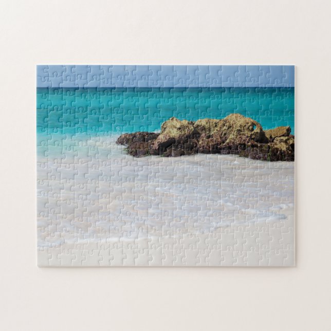 Puzzle Azure Ocean Sandy Beach Photo (Horizontal)