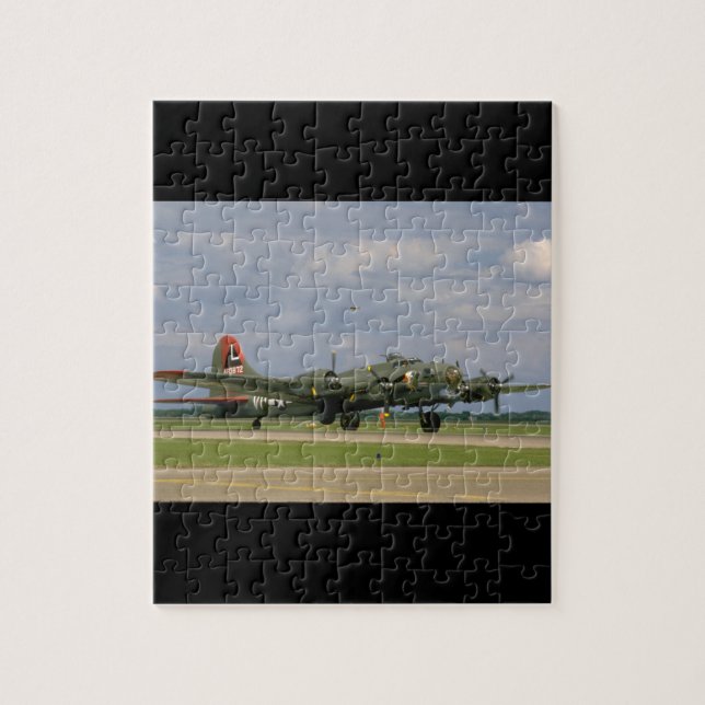 Puzzle B17 roulant au sol, bons avions de Front_WWII (Vertical)