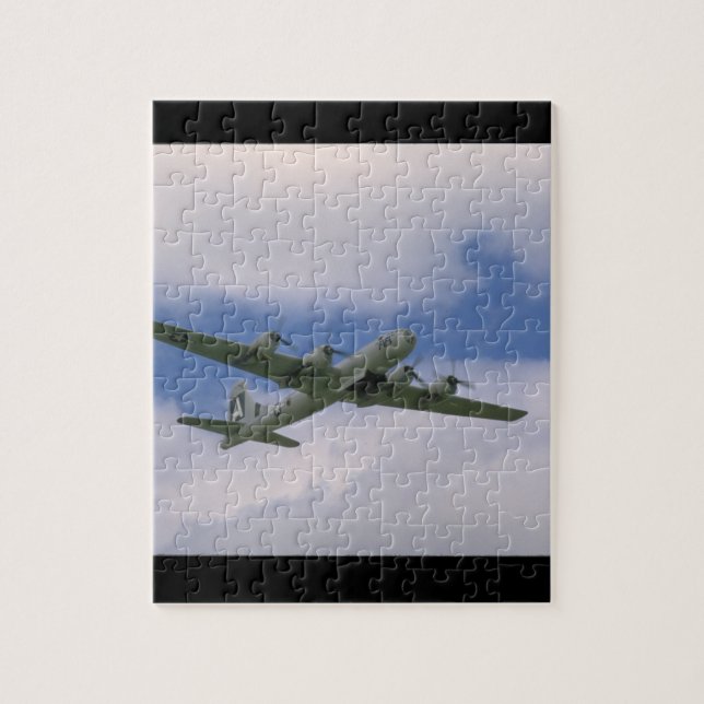 Puzzle B29, ciel bleu et avions de Clouds_WWII (Vertical)