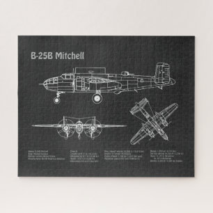 Puzzle B-25B Mitchell Doolittle - Plan d'avion PD