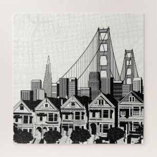 Puzzle B&W San Francisco la Californie