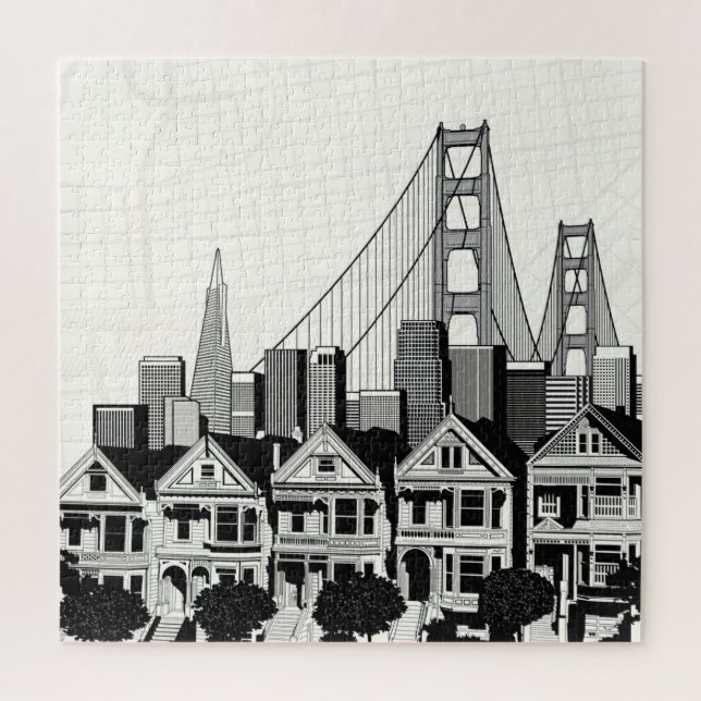 Puzzle B&W San Francisco la Californie (Vertical)