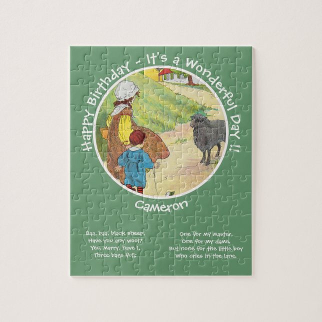 Puzzle Baa, Baa, Black Sheep Anniversaire Collection (Vertical)