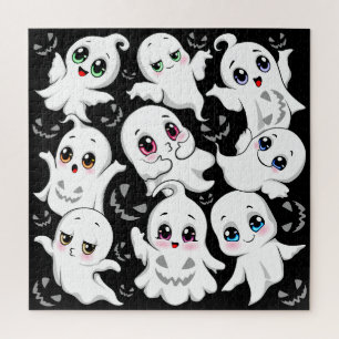 Puzzle Baby Ghosts Éffrayant mignon Halloween humeur
