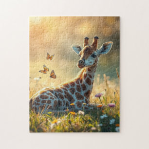 Puzzle Baby Giraffe au soleil