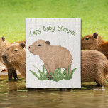 Puzzle Baby shower Capy Capy Capy Cute Personnalisé Capyb<br><div class="desc">👉 Célébrez en style avec ce très mignon puzzle capybara ! Parfait pour un baby shower ! 🔥 Mes promesses - Ce design a des éléments dessinés à la main uniques (dessiné mon moi!) - Il a été conçu avec vous en tête 🙏 Merci pour soutenir ma petite entreprise -...</div>