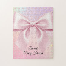 Baby-Shower Minimaliste Arc-En-Ciel Rose