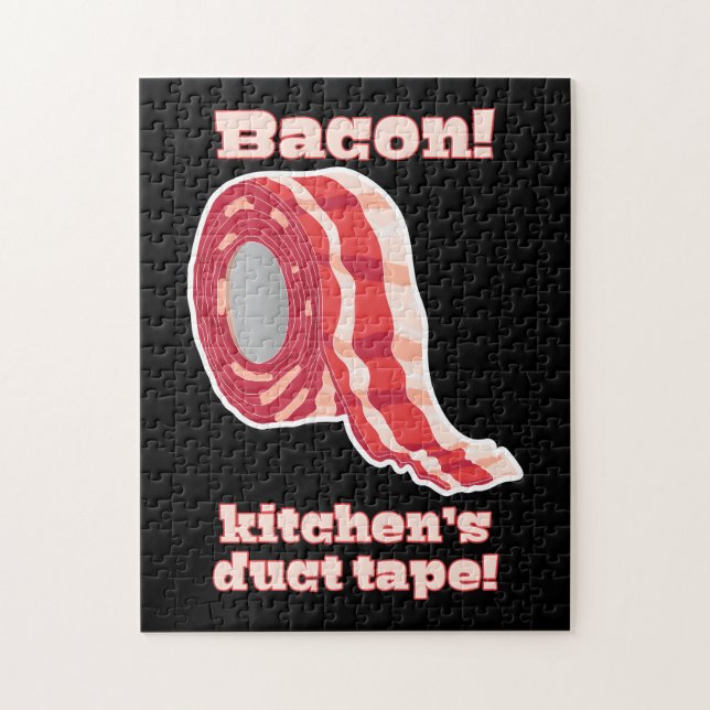 Puzzle Bacon !... Bande de canette de cuisine ! (Vertical)