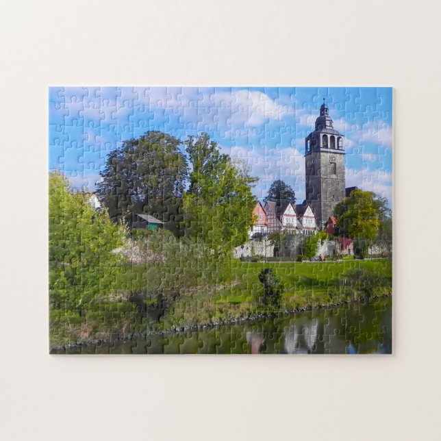 Puzzle Bad Sooden Church Allendof Allemagne. (Horizontal)