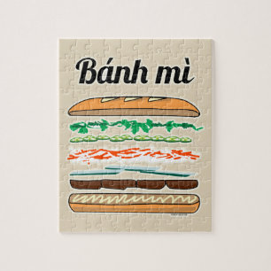 Puzzle Baguette vietnamienne de pain français de sandwic