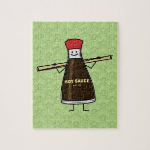 Puzzle Baguettes d'Asiatique de condiment de bouteille de