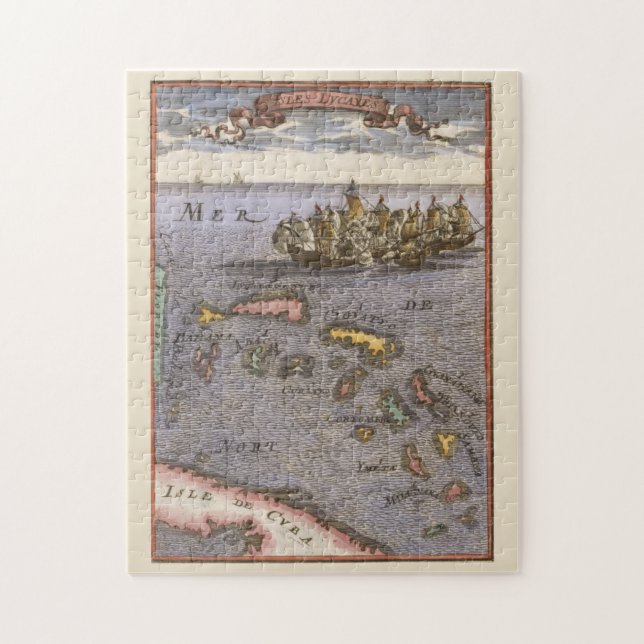 Puzzle Bahamas Carte de la bataille navale des navires Vi (Vertical)