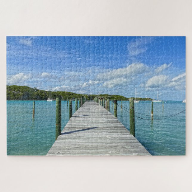 Puzzle Bahamas Fishing Pier, Great Abaco Island, Bahamas (Horizontal)