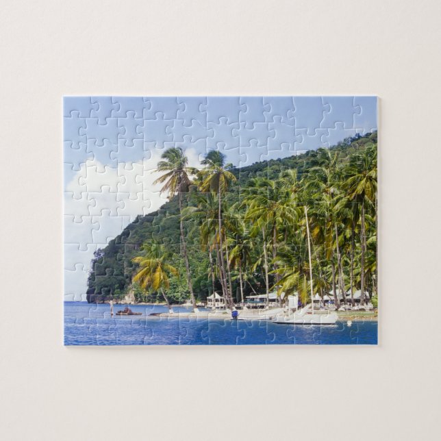 Puzzle Baie de Marigot, Sainte-Lucie, Caraïbes (Horizontal)