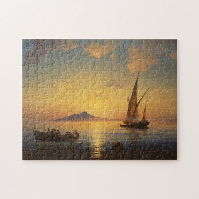 Puzzle Baie de waterscape de paysage marin de Naples Ivan (Horizontal)