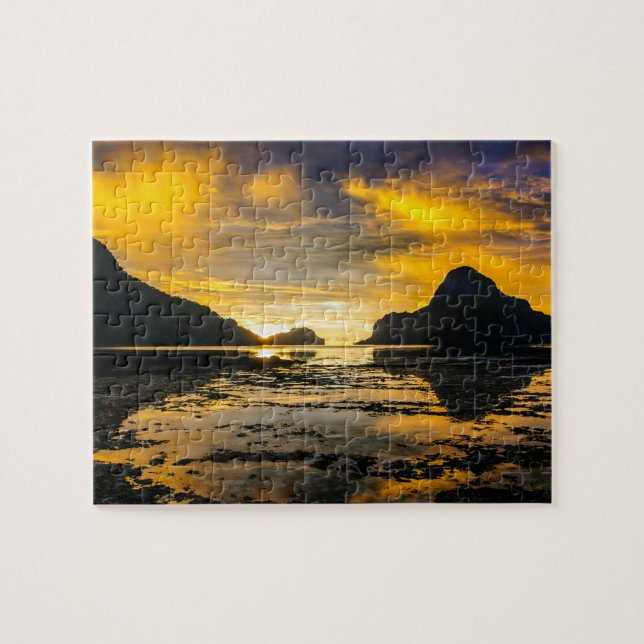 Puzzle Baie d'El Nido au coucher du soleil (Horizontal)