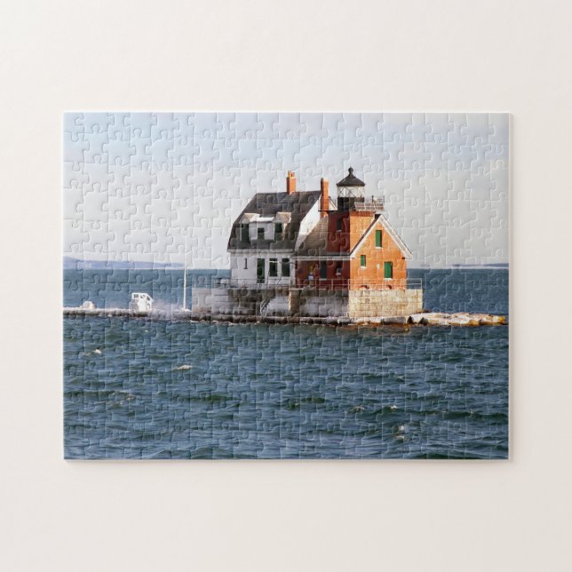 Puzzle Baie Maine de Penobscot de phare de brise-lames de (Horizontal)