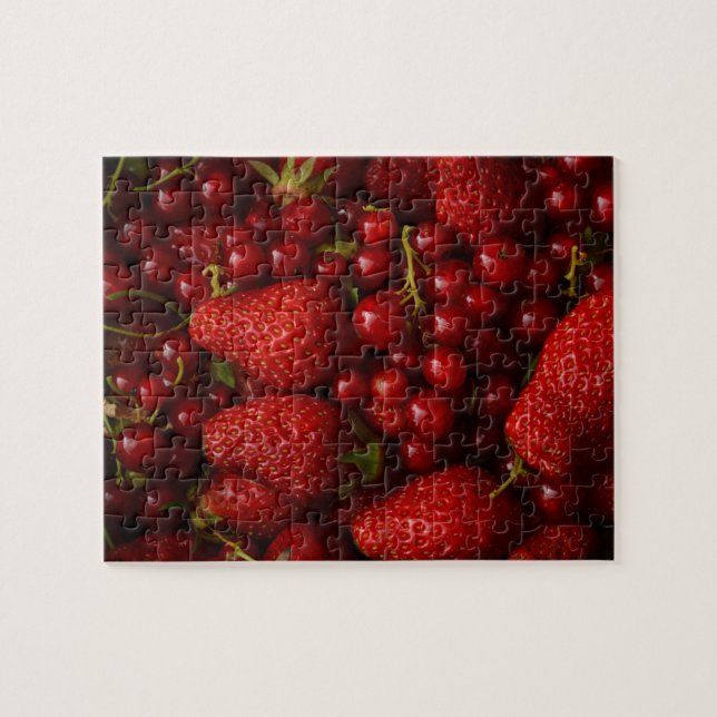 Puzzle Baies et fraises rouges (Horizontal)