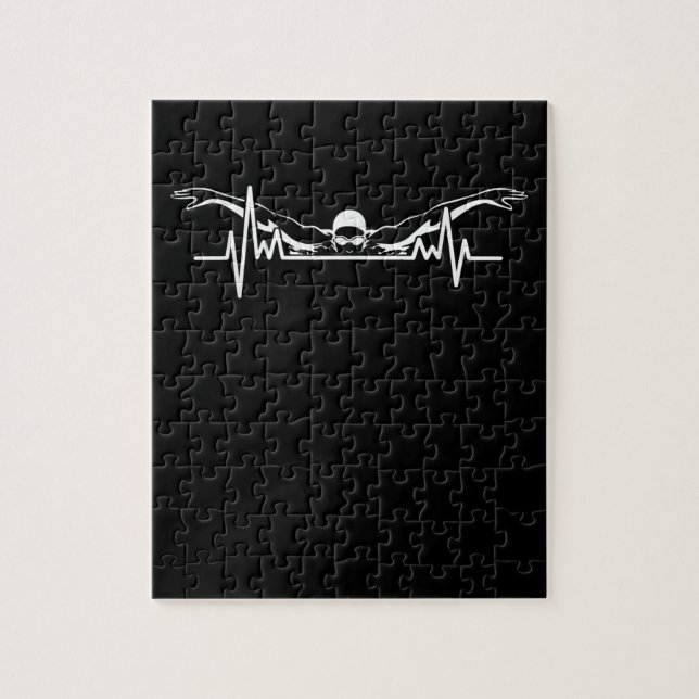 Puzzle Baignade Heartbeat Équipe Baignade Femmes Filles (Vertical)