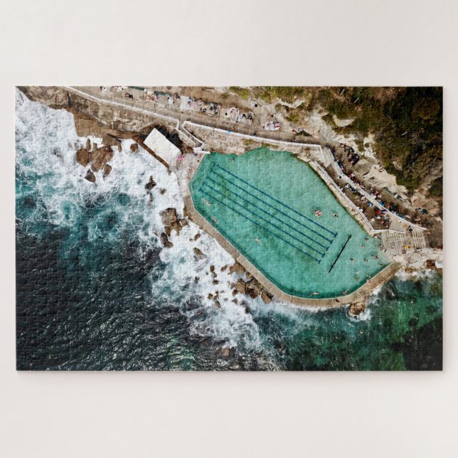 Puzzle Bains Bronte Ocean Pool Sydney Vue aérienne (Horizontal)