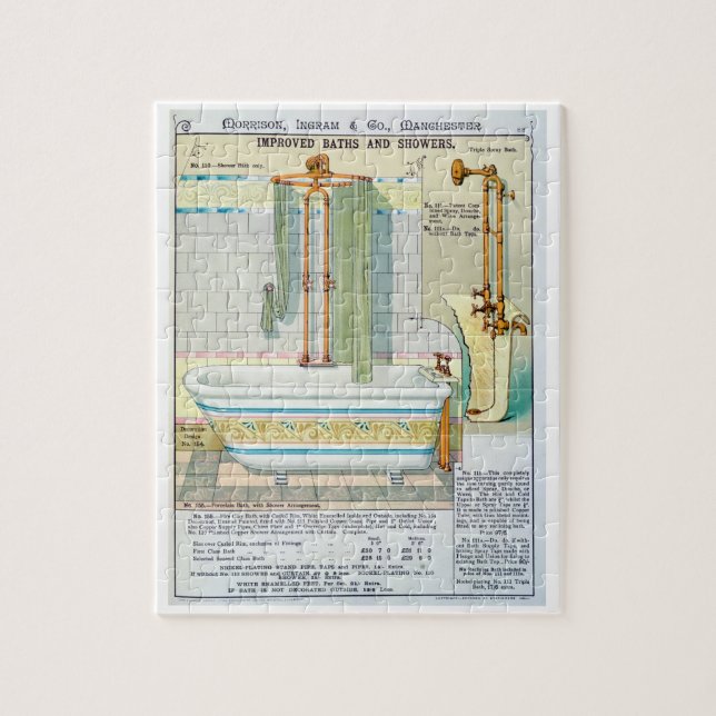 Puzzle Bains et douches améliorés d'un catalogue de San (Vertical)