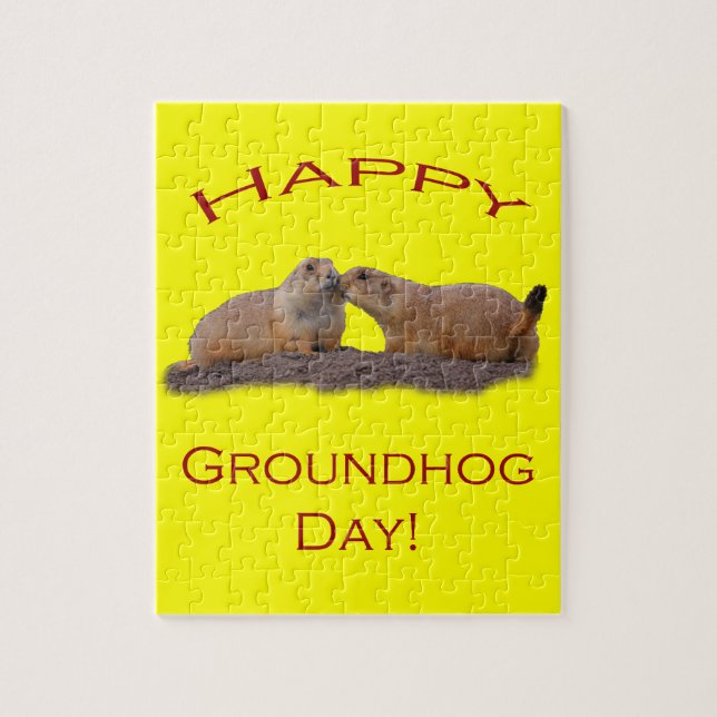 Puzzle Baiser de jour de Groundhog (Vertical)