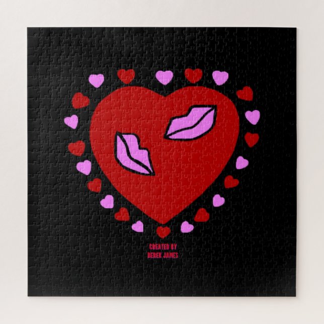 Puzzle Baisers Coeur 50,8 cm x 50,8 cm (Vertical)
