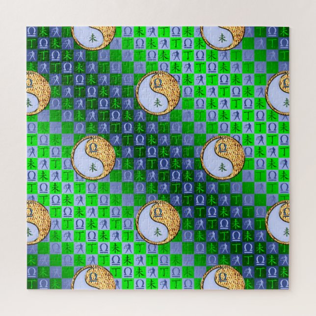 Puzzle Balance & Bouc de Feu (Vertical)