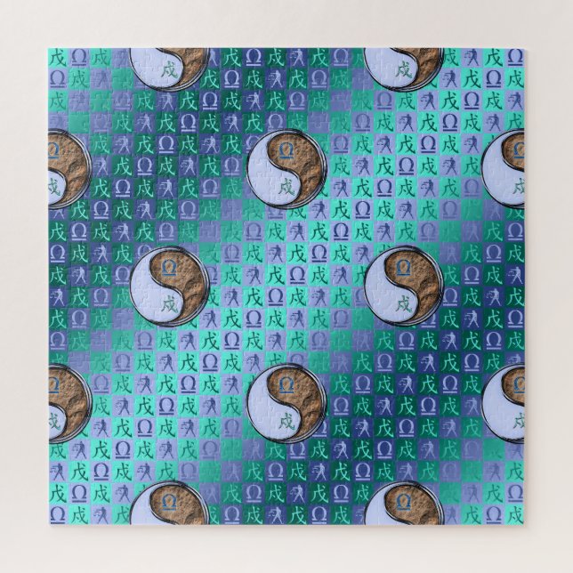 Puzzle Balance & Chien de Terre (Vertical)