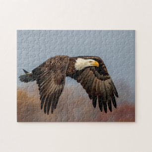 Puzzle Bald Eagle en vol