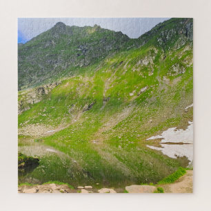Puzzle Balea Lake Mountain Slope – Romania Alpine Print