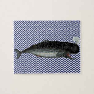 Puzzle Baleine vintage à rire