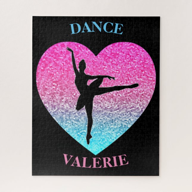 Puzzle Ballerina Dancer Personnalisé (Vertical)