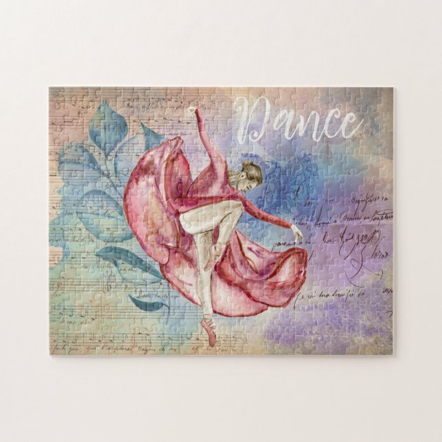 Puzzle Ballerina et Partition Musique Nature Imaginaire D (Horizontal)