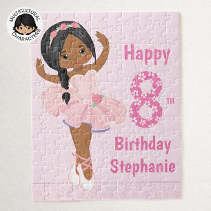 Puzzle Ballerina multiculturelle Joyeux anniversaire